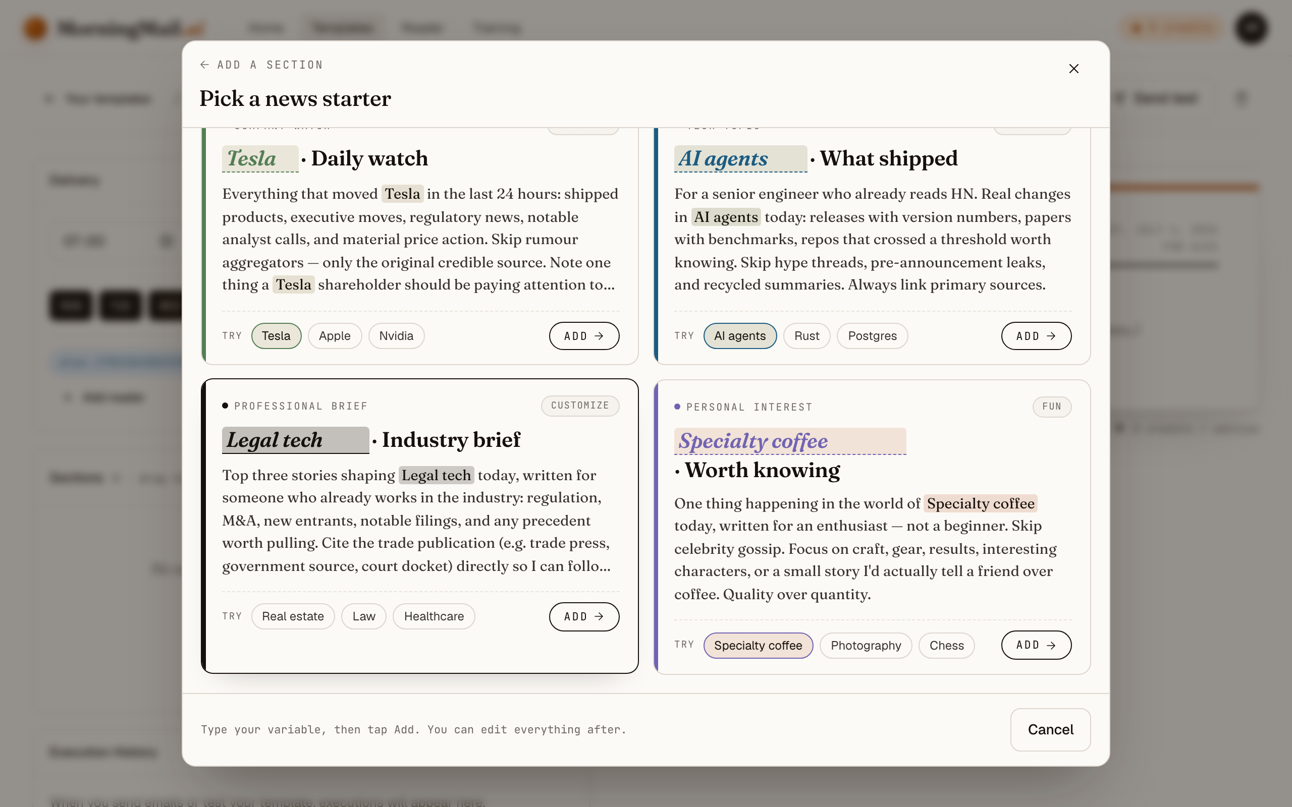 Make it yours: Legal tech